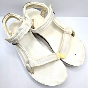 Teva | Flatform Universal Mesh white cream platform strappy sandals | WMS 11